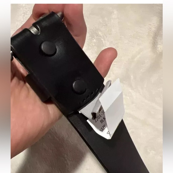 Carhartt Journeyman Belt Black 34 Full Grain Leather Career Minimalist NWT - Picture 13 of 16